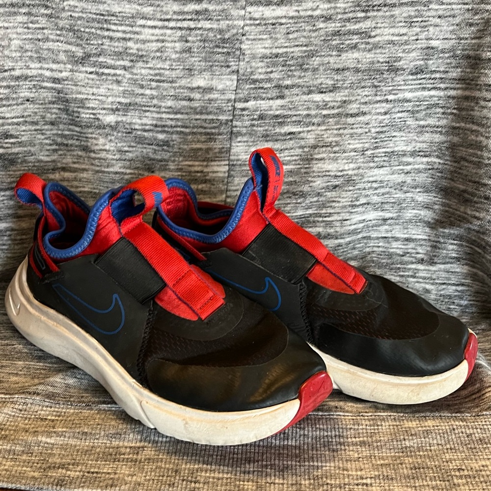 Black and Red Nike Slip On Shoes